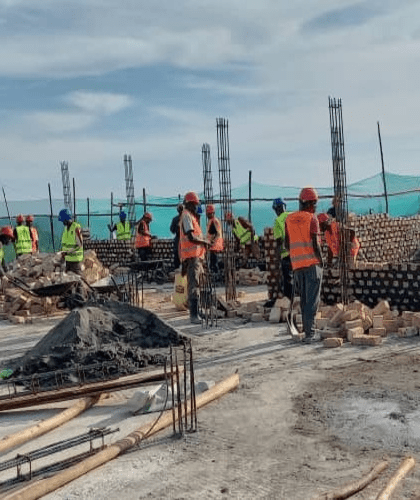 Dam construction, Nebbi